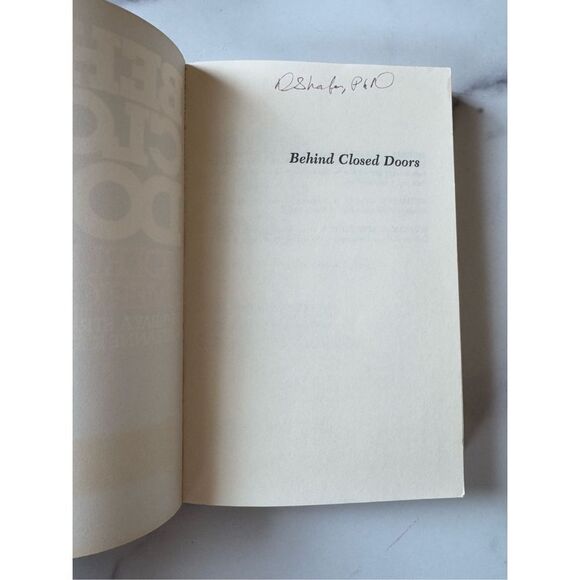 Behind Closed Doors Violence in the American Family hardback book 1968 - Picture 2 of 5